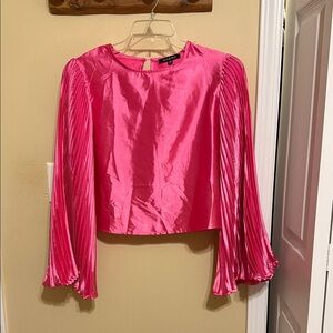 Vibrant Fuchsia Long Sleeve Women's Top